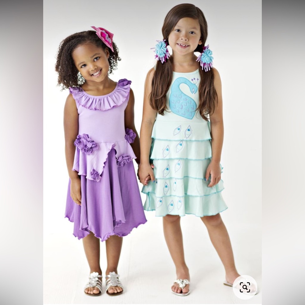 NWT Lemon Loves Lime Girls 4T Flower appliqué Dress